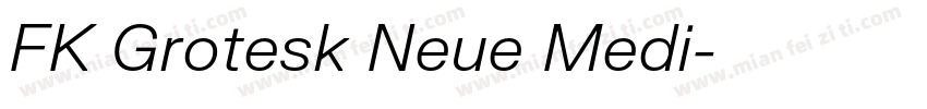 FK Grotesk Neue Medi字体转换